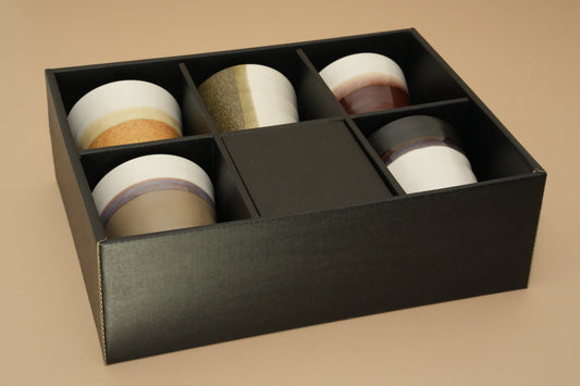 Cierto | ZEN | Earth Tone Cups Gift Box (Set of 5)