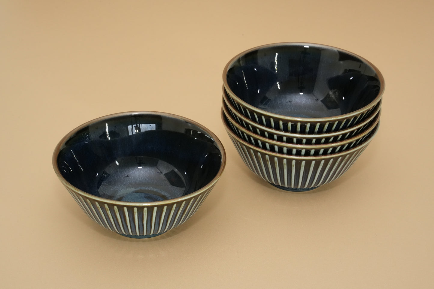 Yohen SENDAN | Navy Round-Shaped Rice Bowl