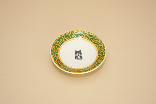 Yamagotouki | Green Yellow Small plate | Shiba Inu/ Dog