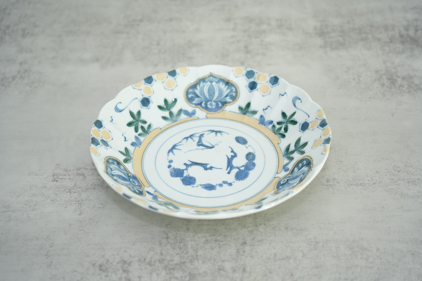 Awasaka | Pine Pattern Deep Plate