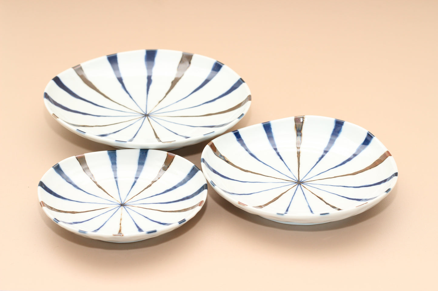 Tokusa | Radial Rusty Indigo Appetizers & Pickles Plate