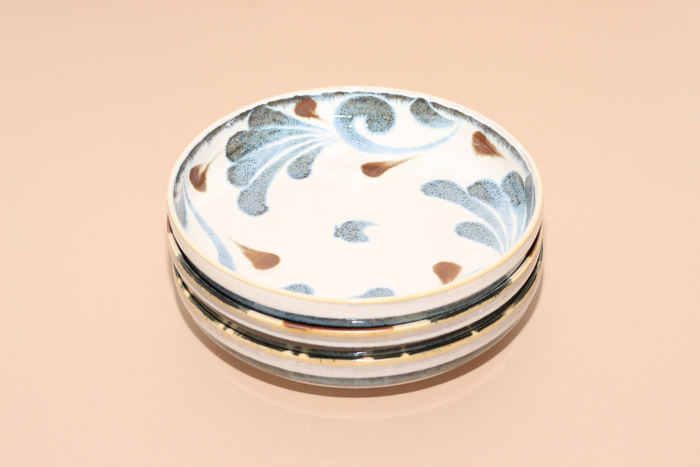 Awasaka | Brush Blue | Trio Blue Plates Box (Set of 3)